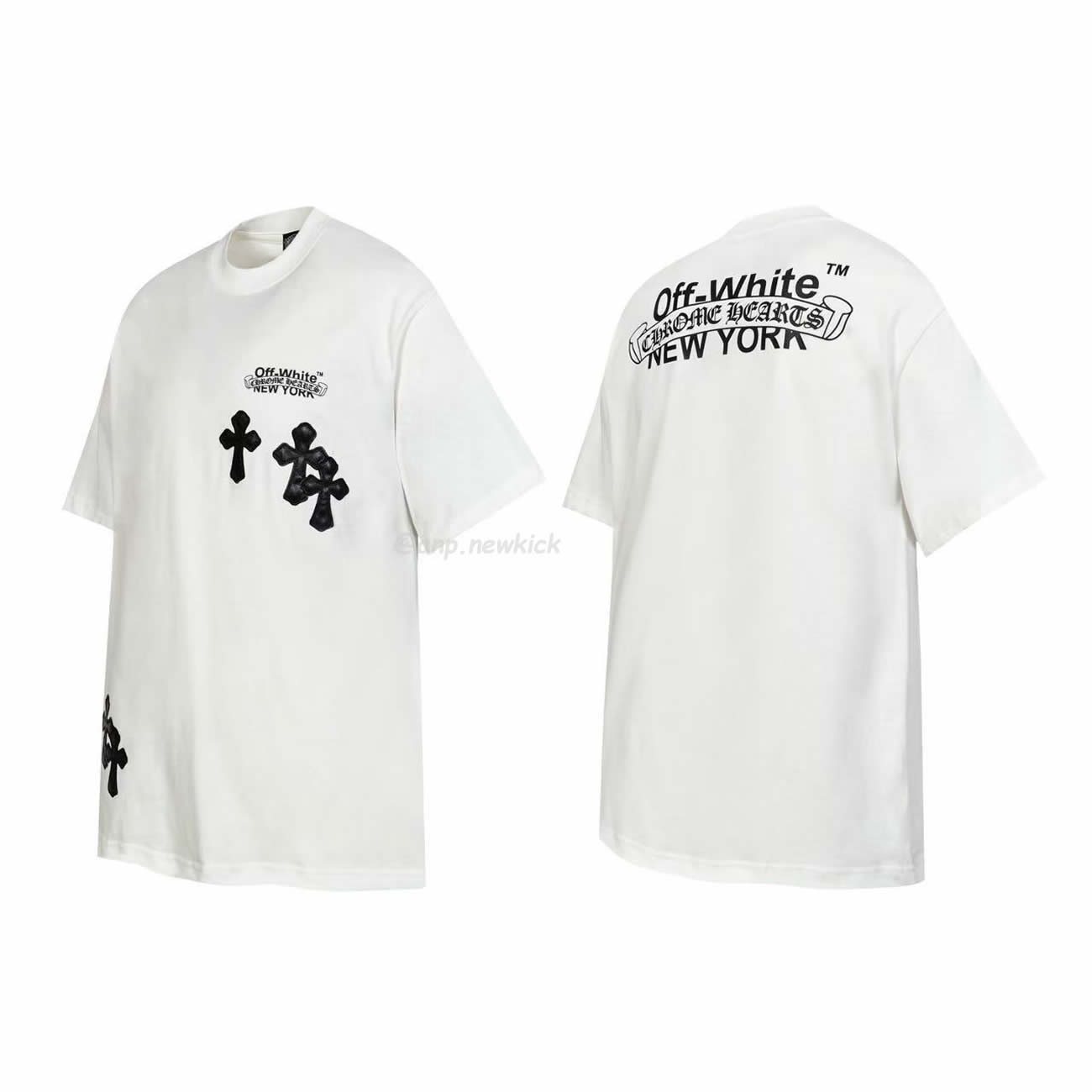 Chrome Hearts X Off White Casual Tee (7) - www.newkick.vip